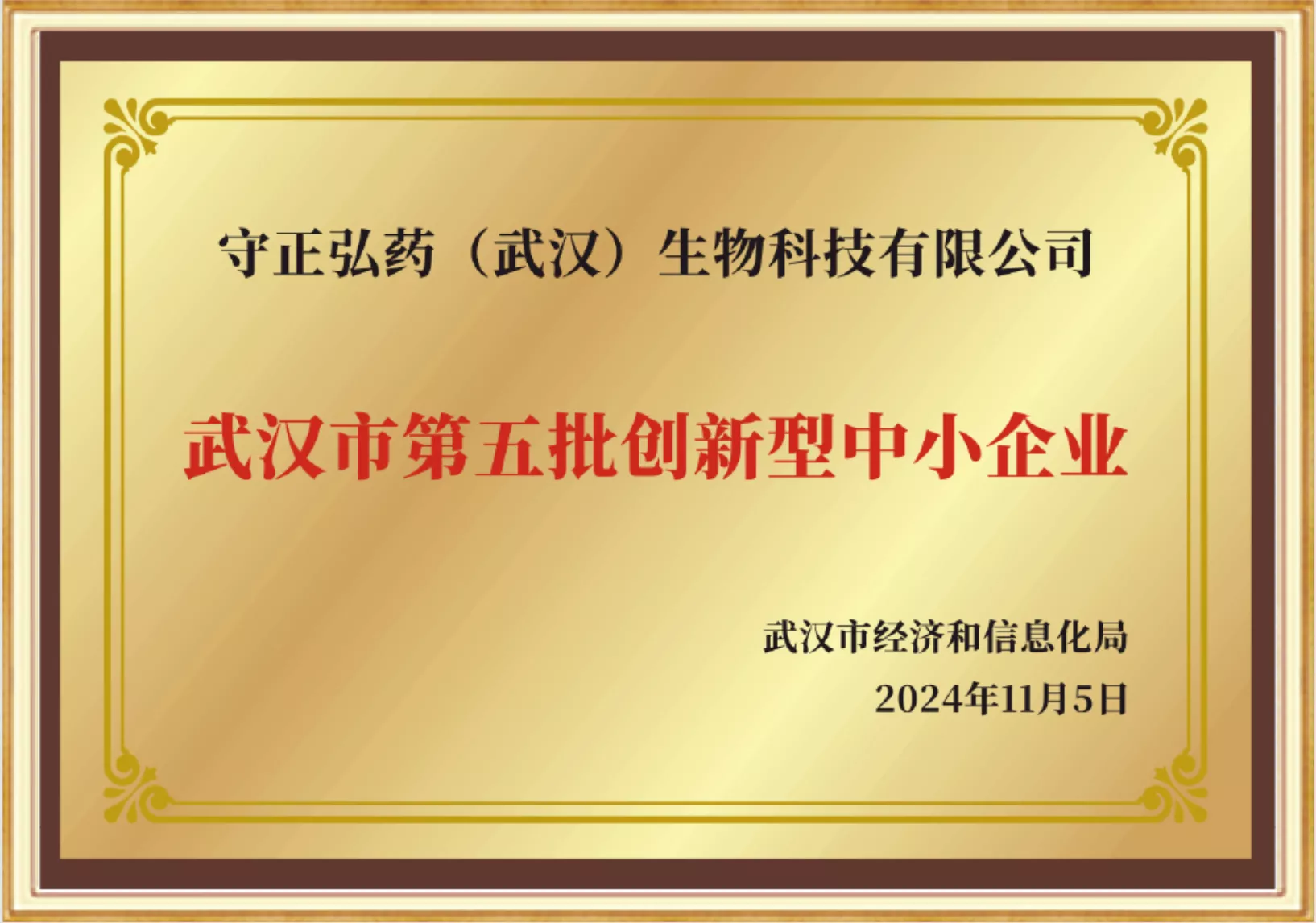 武汉市第五批创新型中小企业